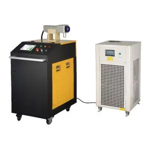 Yelimli kauchukni olib tashlash uchun 500W 1000W yuqori quvvatli lazerli tozalash mashinasi